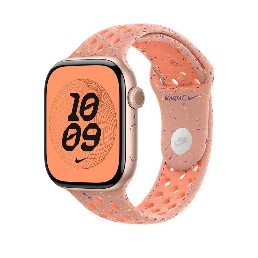 Řemínek pro Apple Watch 44/45/46/49 mm Apple Alpenglow Pink sportovní Nike - M/L - istyle.work