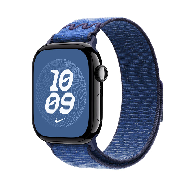 Řemínek pro Apple Watch 44/45/46/49 mm Apple Blue Ribbon provlékací sportovní Nike - istyle.work