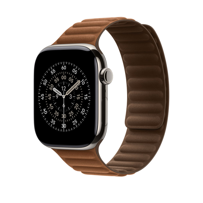 Řemínek pro Apple Watch 44/45/46/49 mm Apple karamelový magnetický tah - M/L - istyle.work