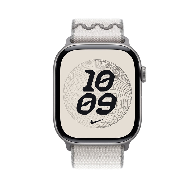 Řemínek pro Apple Watch 44/45/46/49 mm Apple Veiled Grey sportovní provlékací Nike - istyle.work