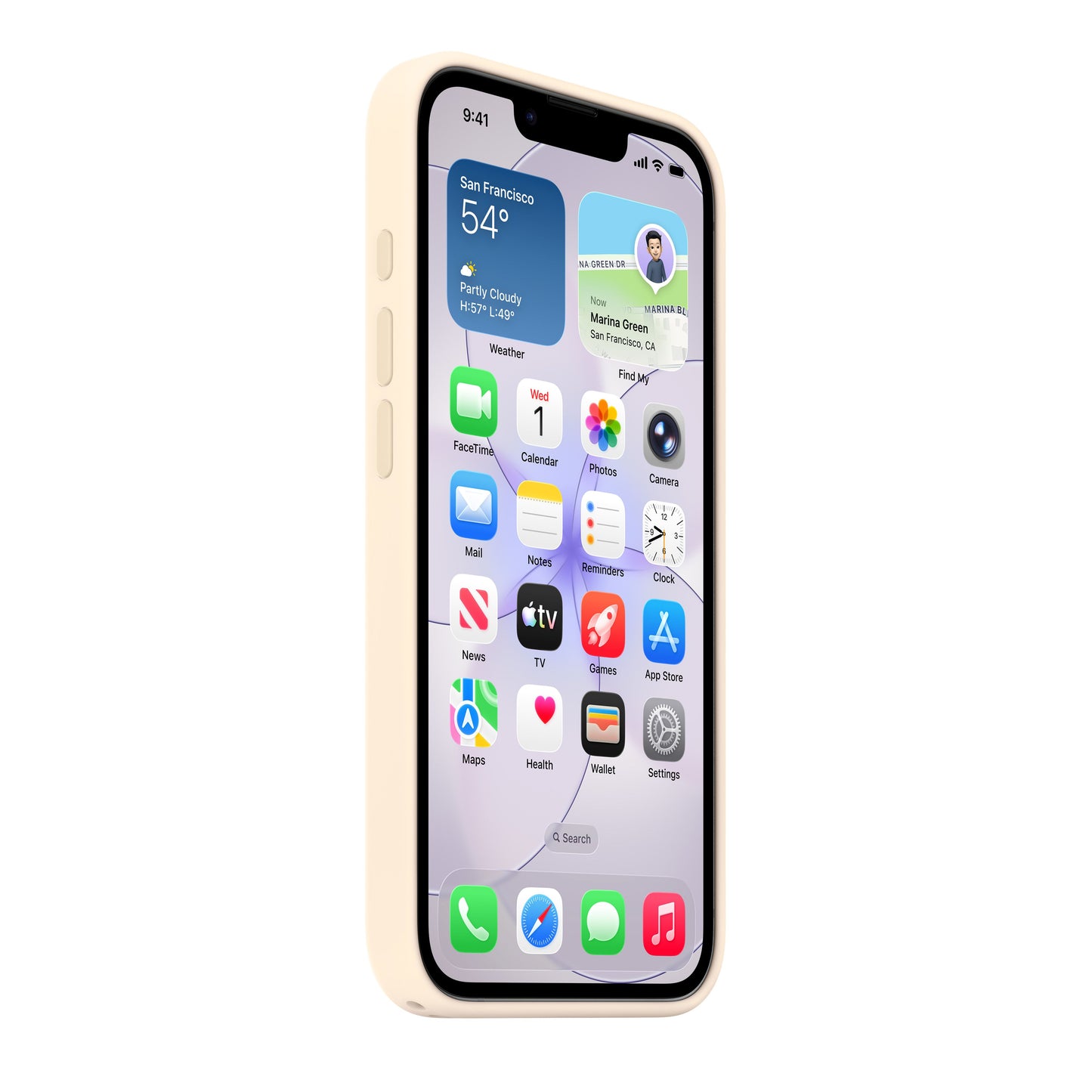 Silikonový kryt s MagSafe na iPhone 17e – vanilkový - istyle.work