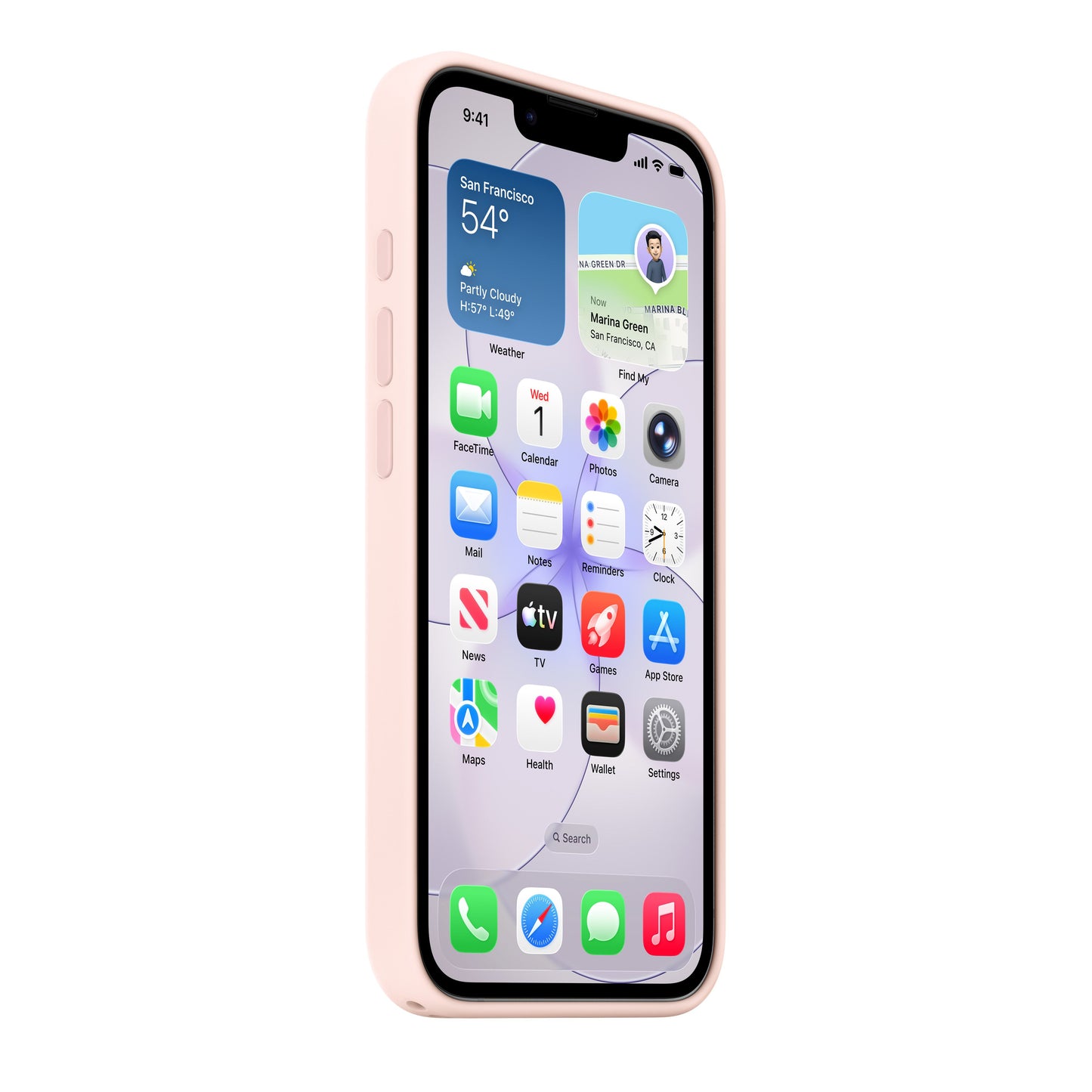 Silikonový kryt s MagSafe na iPhone 17e – jemně růžový - istyle.work