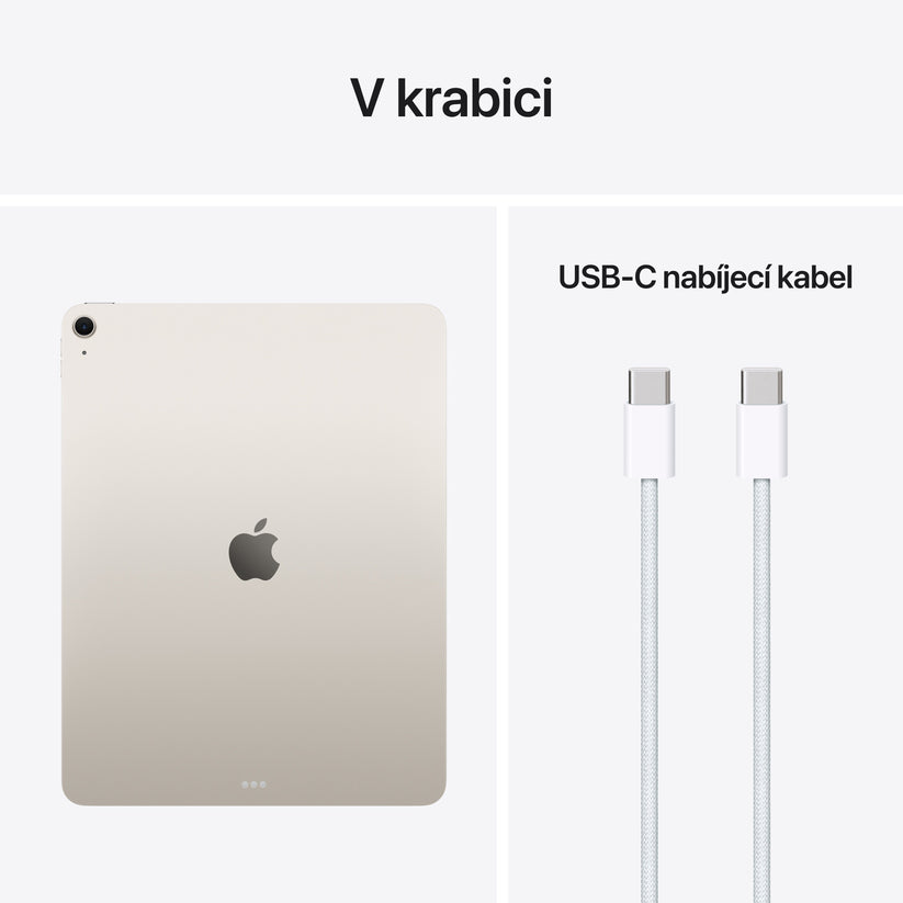 13palcový iPad Air Wi-Fi 128 GB - hvězdně bílý (M4) - istyle.work