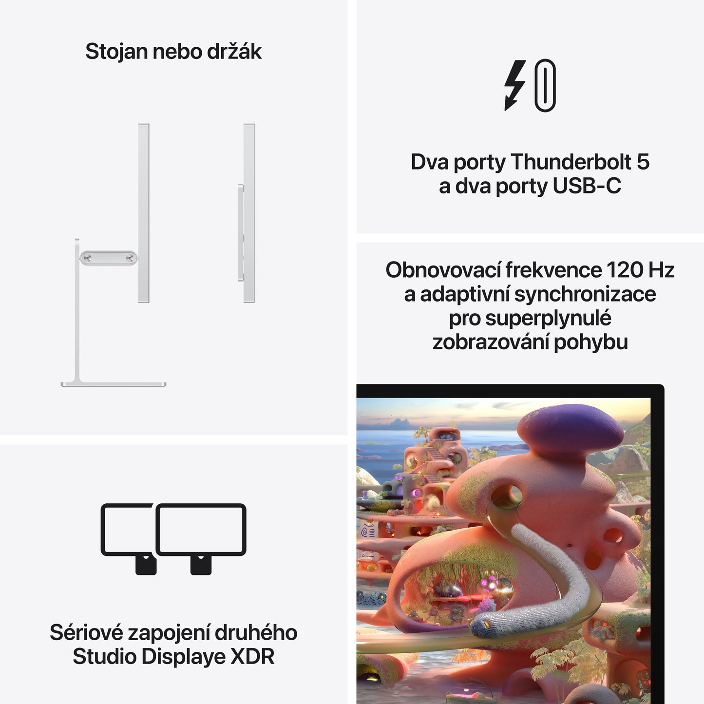 Studio Display XDR – standardní sklo – stojan s nastavitelným náklonem a výškou - istyle.work