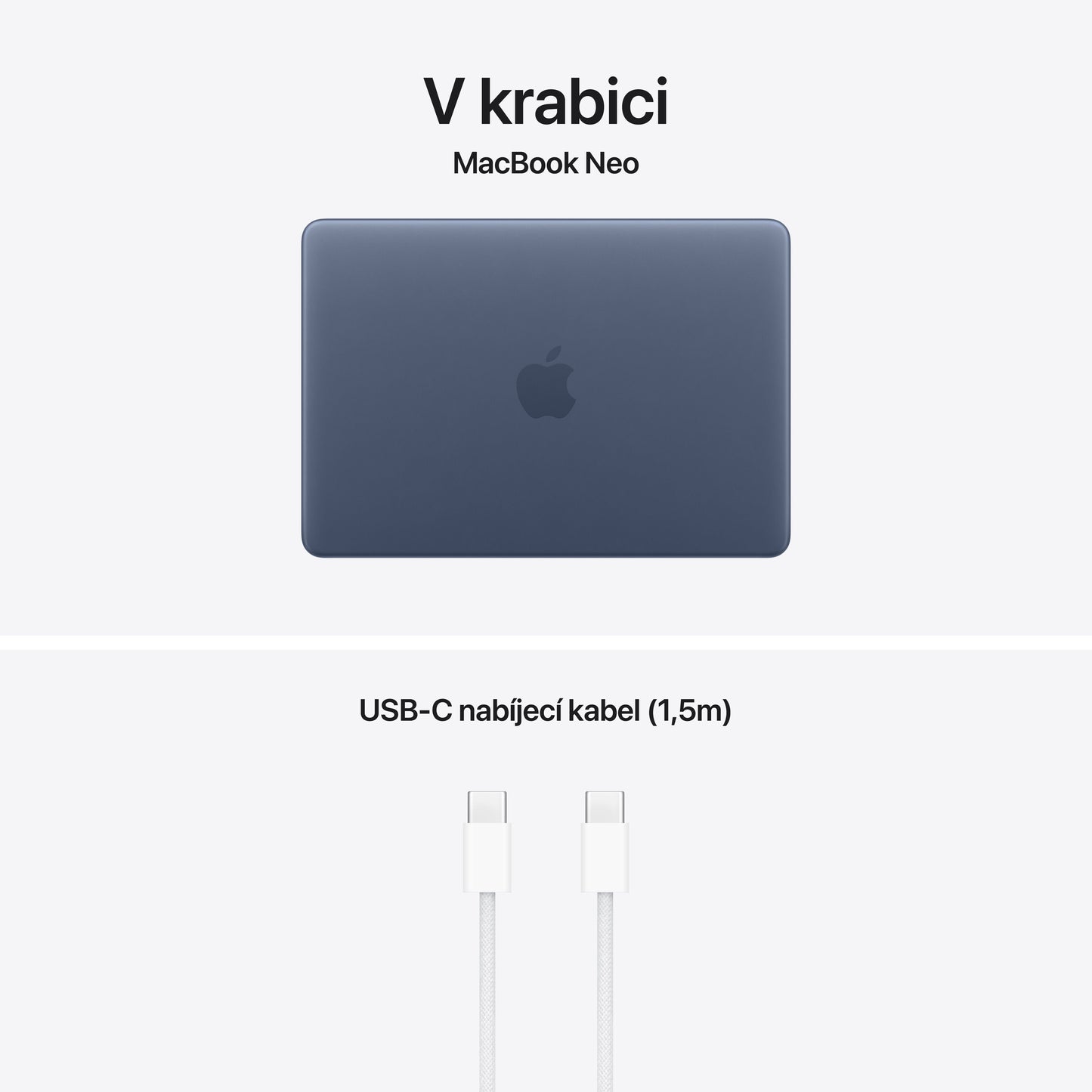 MacBook Neo 13", Apple A18 Pro čip, 6jádrové CPU, 5jádrové GPU, 8 GB, 512GB SSD, Touch ID – indigový (otevřený) - istyle.work