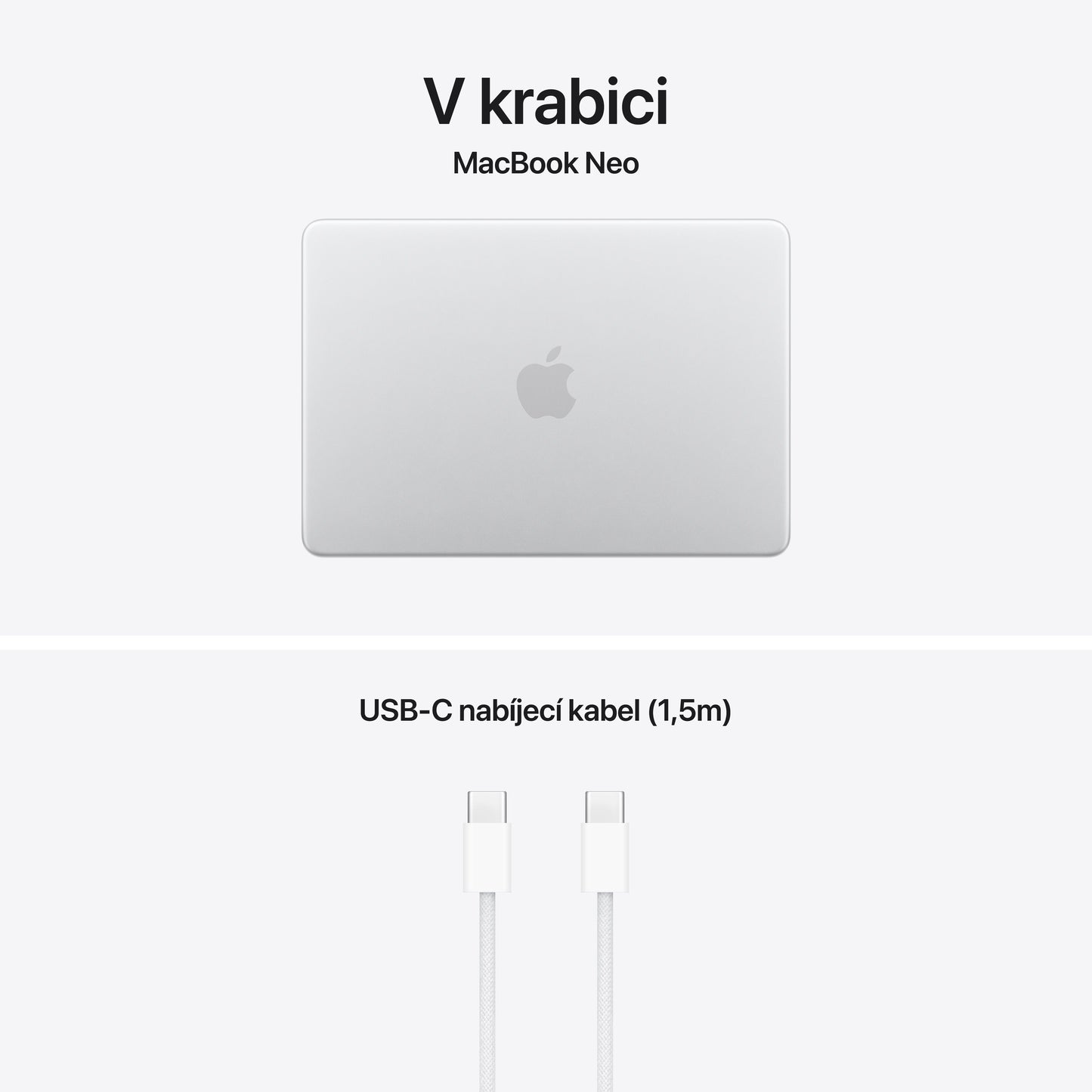 MacBook Neo 13", Apple A18 Pro čip, 6jádrové CPU, 5jádrové GPU, 8 GB, 512GB SSD, Touch ID – stříbrný (otevřený) - istyle.work