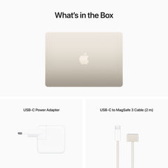 MacBook Air 13,6", Apple M2 8jádrové CPU, 8jádrové GPU, 16GB, 256GB SSD, CZ - hvězdně bílý (Copy) - istyle.work