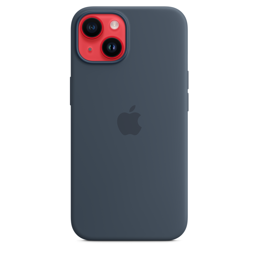 Apple silikonový kryt s MagSafe na iPhone 14 – bouřkově modrý - istyle.work