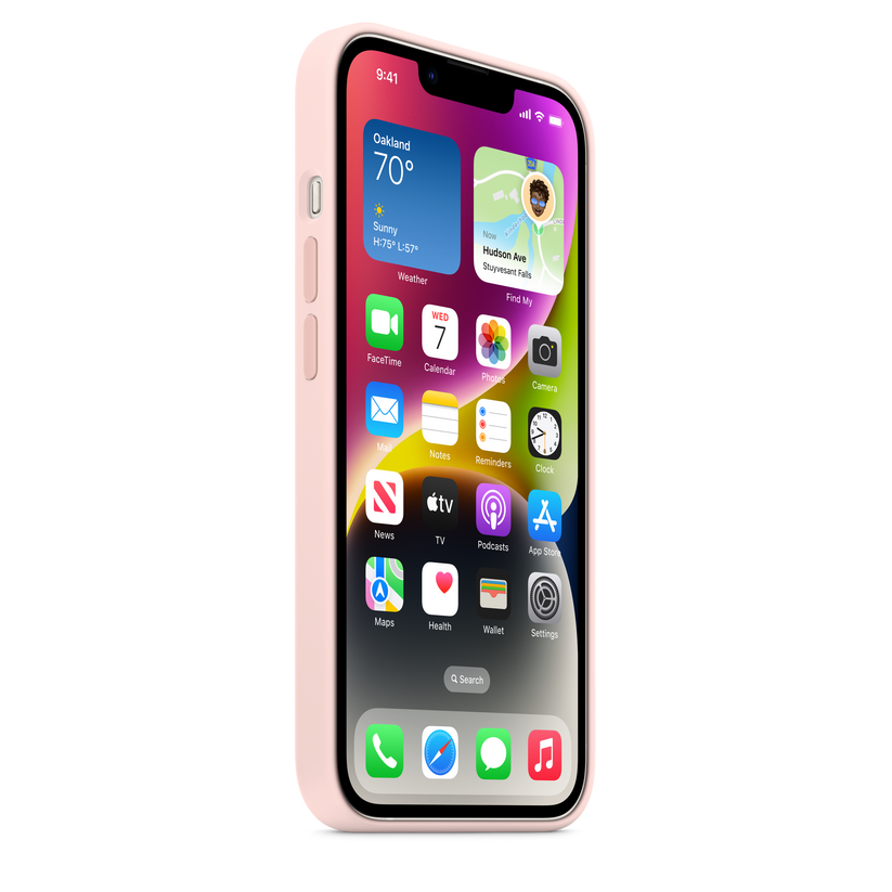 Apple silikonový kryt s MagSafe na iPhone 14 - křídově růžový - istyle.work