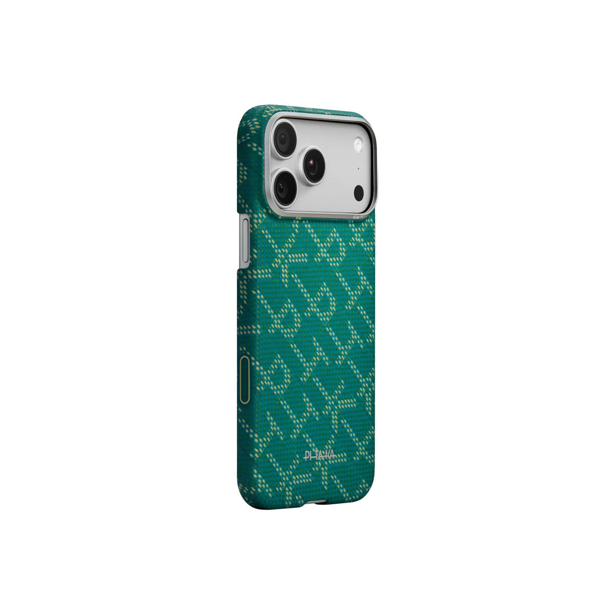Kryt pro iPhone 17 Pro Max Pitaka Ultra-Slim Case - Monogram Gold/Green