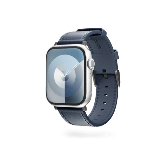 Kožený řemínek pro Apple Watch 38/40/41/42 mm Epico Watch Strap Leather - modrý