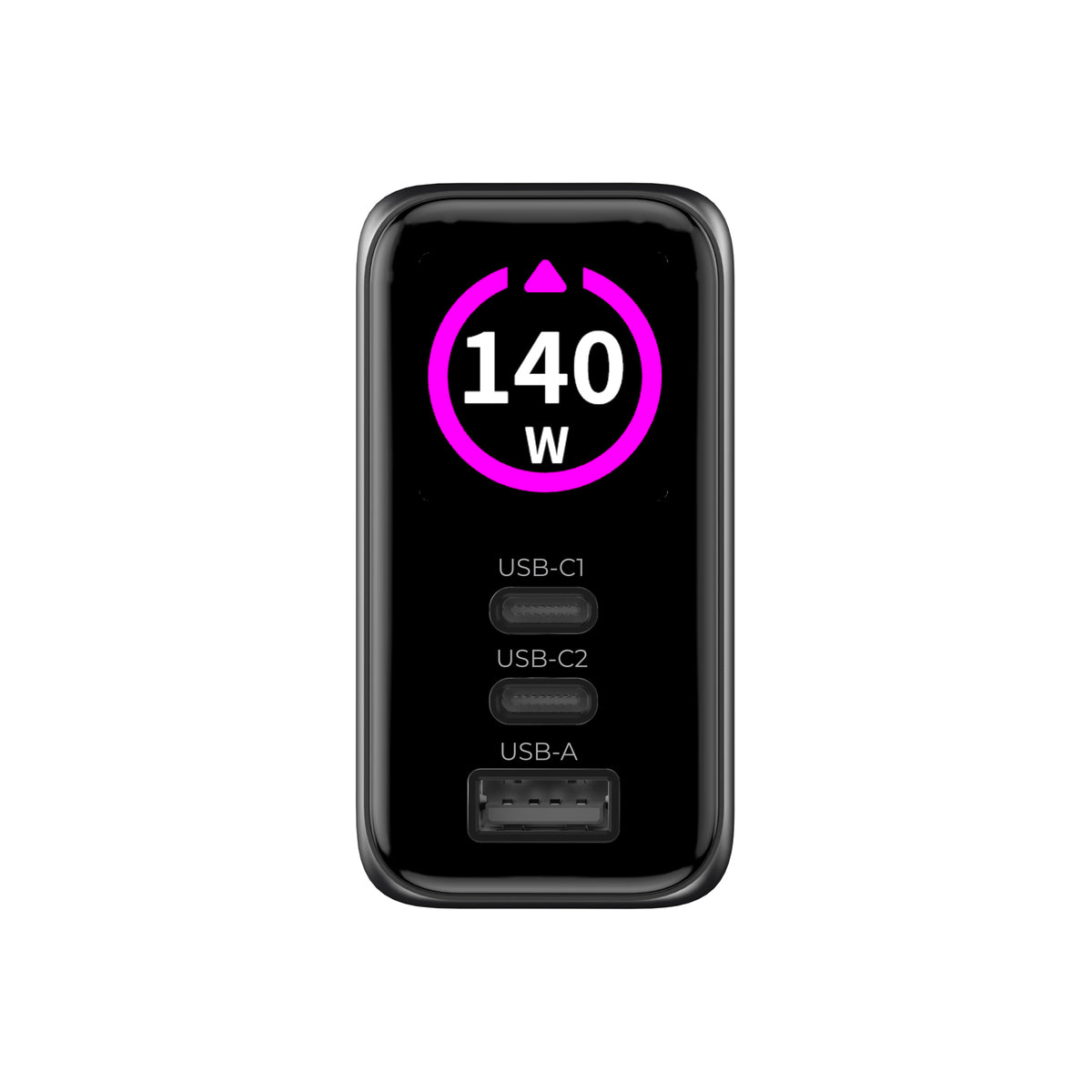 Vysokovýkonná nabíječka Mobile Origin 140W GaN Display Charger