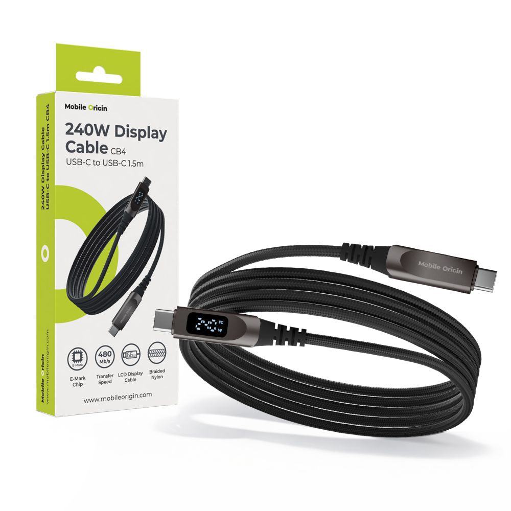 Mobile Origin 240W Display Cable USB-C to USB-C 1.5m CB4 - istyle.work