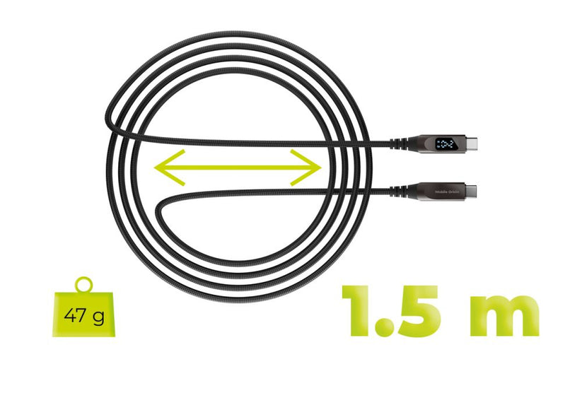 Mobile Origin 240W Display Cable USB-C to USB-C 1.5m CB4 - istyle.work