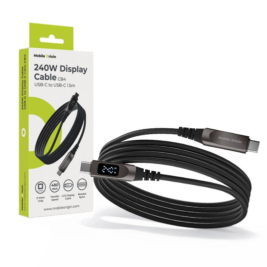 Mobile Origin 240W Display Cable USB-C to USB-C 1.5m CB4 - istyle.work