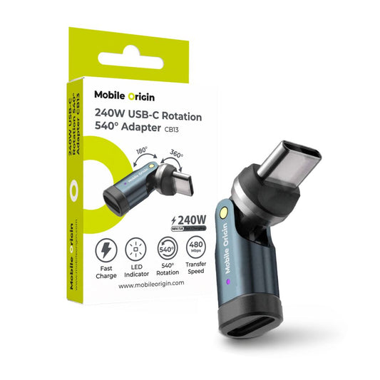 Mobile Origin 240W USB-C Rotation 540° Adapter CB13 - istyle.work