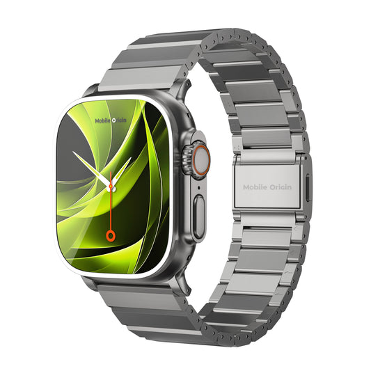 Titanový řemínek pro Apple Watch Ultra 44/45/46/49 mm Mobile Origin Titanium Band Modena - přírodní