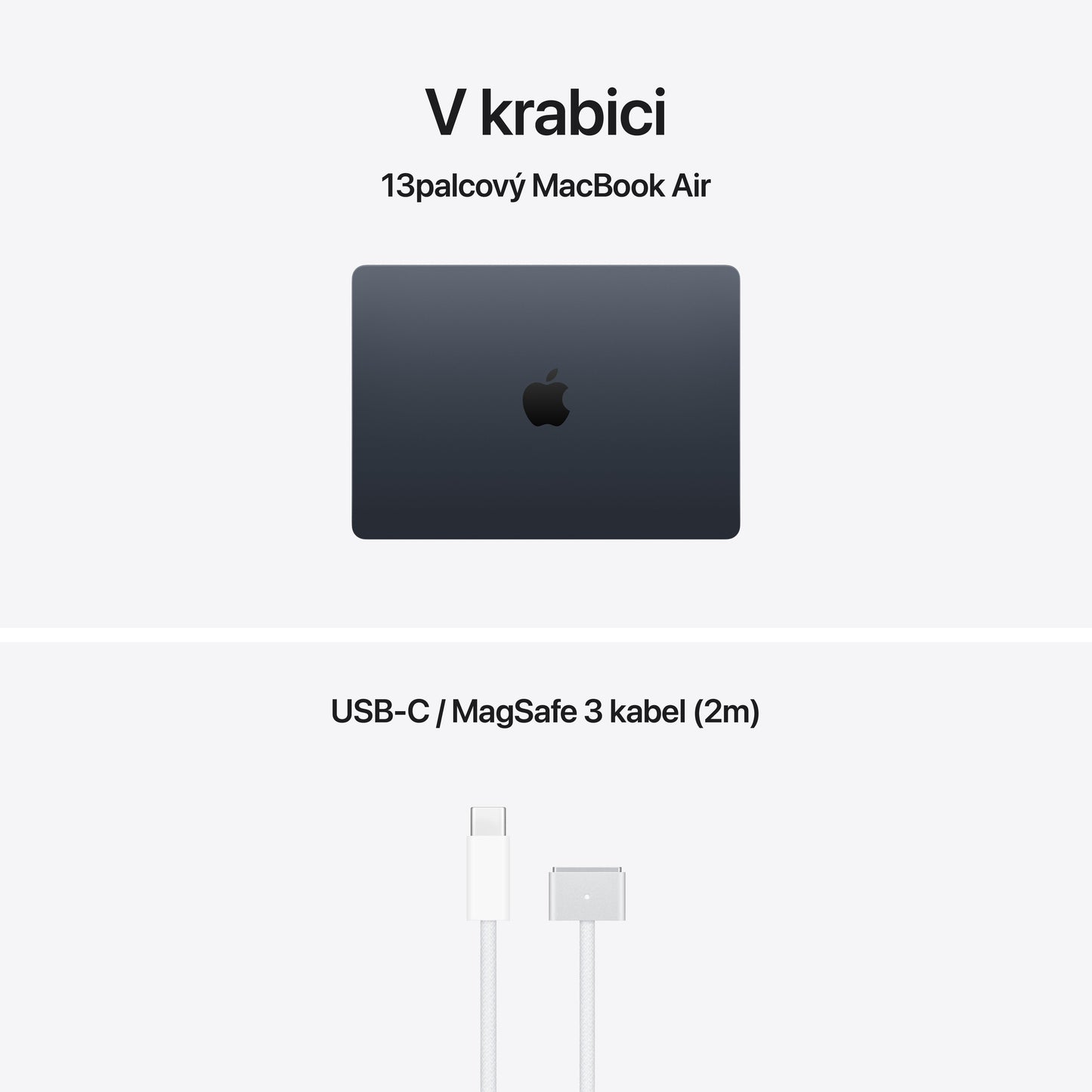 MacBook Air 13", M5 10jádrové CPU, 10jádrové GPU, 24 GB, 512GB SSD, CZ - temně inkoustová (otevřený) - istyle.work