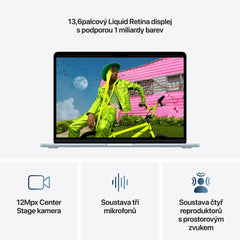 MacBook Air 13", Apple M5 čip, 10jádrové CPU, 10jádrové GPU, 24 GB, 512GB SSD, INT - blankytně modrá