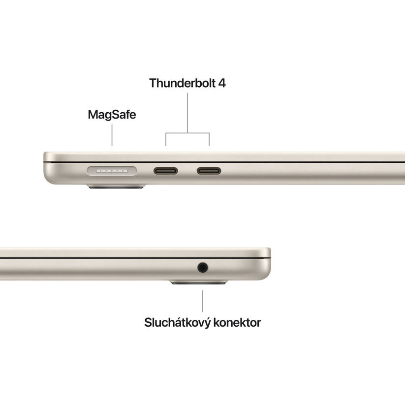 MacBook Air 13", Apple M5 čip, 10jádrové CPU, 10jádrové GPU, 32 GB, 512GB SSD, INT - hvězdně bílá