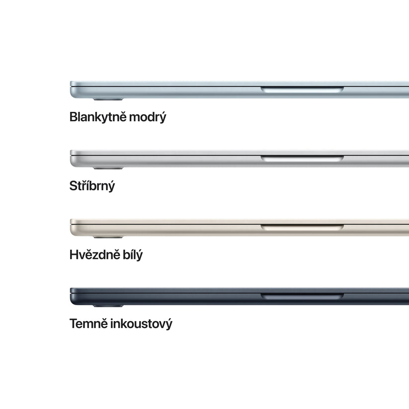 MacBook Air 15", Apple M5 čip, 10jádrové CPU, 10jádrové GPU, 24 GB, 4TB SSD, INT - temně inkoustová