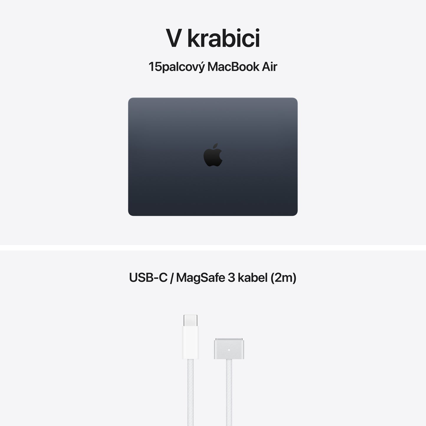 MacBook Air 15,3", Apple M5 10jádrové CPU, 10jádrové GPU, 16GB, 512GB SSD – temně inkoustový (otevřený) - istyle.work
