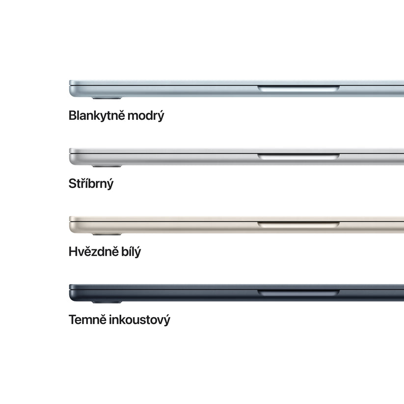 MacBook Air 15,3", Apple M5 10jádrové CPU, 10jádrové GPU, 16GB, 512GB SSD – blankytně modrý
