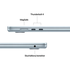 MacBook Air 15,3", Apple M5 10jádrové CPU, 10jádrové GPU, 16GB, 512GB SSD – blankytně modrý
