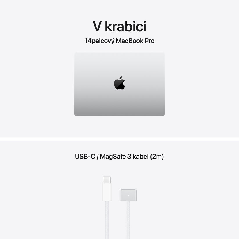 MacBook Pro 14", Apple M5 Pro čip, 18jádrové CPU, 20jádrové GPU, 24 GB, 1TB SSD, CZ - stříbrná - istyle.work