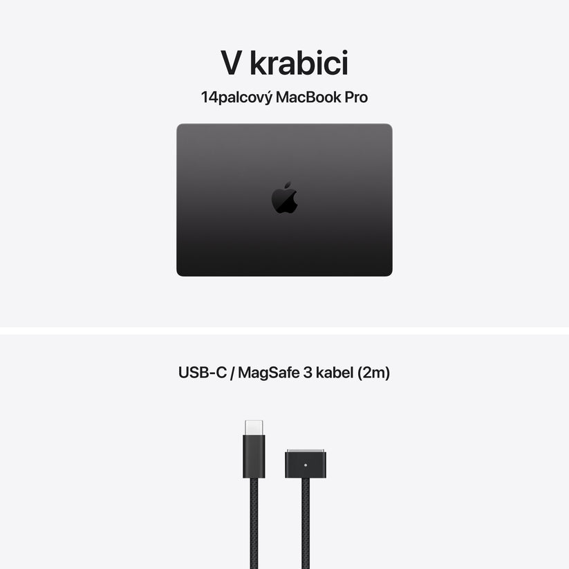 MacBook Pro 14,2", Apple M5 Pro 15jádrové CPU, 16jádrové GPU, 24GB, 1TB SSD – vesmírně černý