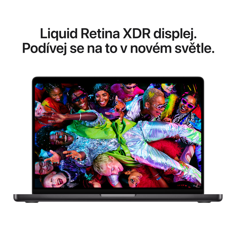 MacBook Pro 14,2”, Apple M5 čip, 10jádrové CPU, 10jádrové GPU, 16GB, 1TB SSD, CZ - vesmírně černý