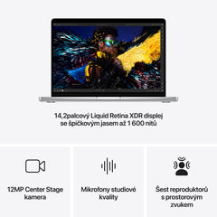 MacBook Pro 14,2", Apple M4 10jádrové CPU, 10jádrové GPU, 24GB, 1TB SSD, CZ - stříbrný (otevřený) - istyle.work