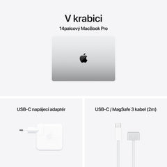 MacBook Pro 14,2", Apple M4 10jádrové CPU, 10jádrové GPU, 24GB, 1TB SSD, CZ - stříbrný (otevřený) - istyle.work