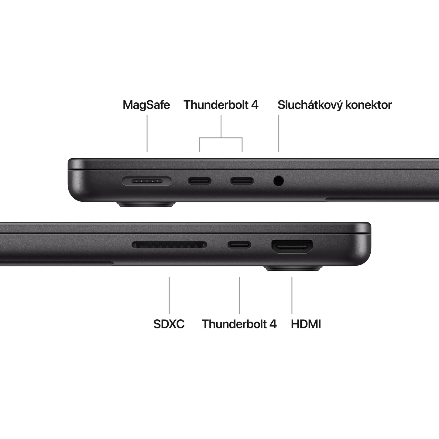 MacBook Pro 14,2", Apple M4 10jádrové CPU, 10jádrové GPU, 16GB, 1TB SSD, CZ - vesmírně černý (otevřený) - istyle.work