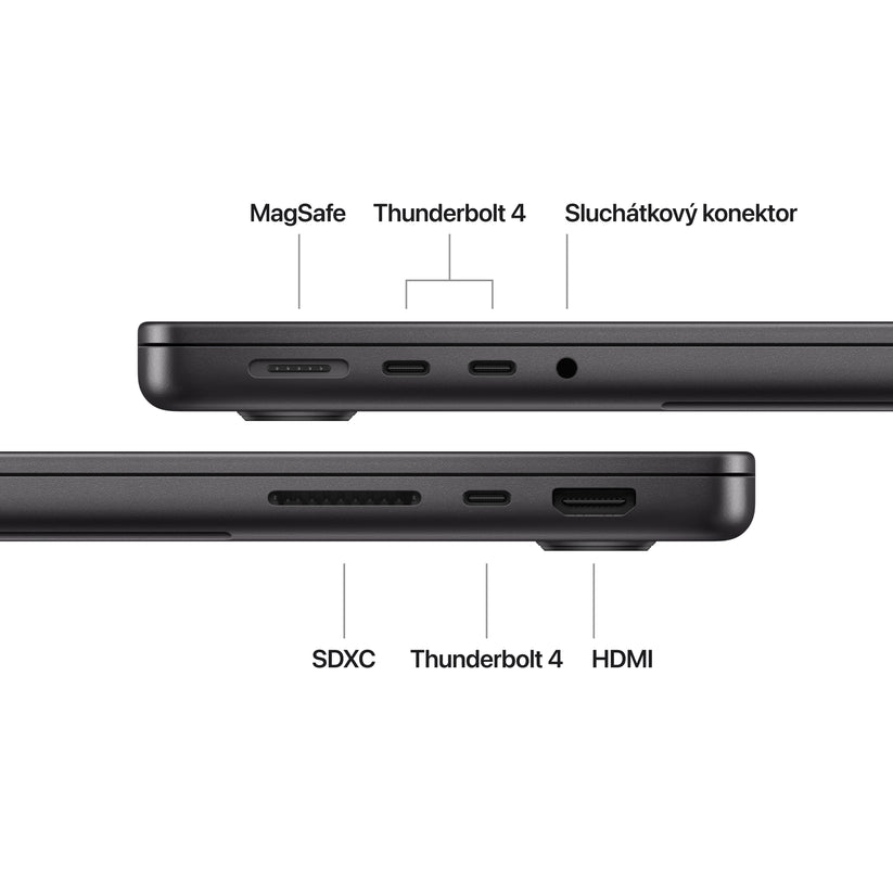 MacBook Pro 14,2", Apple M4 10jádrové CPU, 10jádrové GPU, 16GB, 1TB SSD, CZ - vesmírně černý (otevřený) - istyle.work