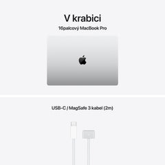 MacBook Pro 16,2", Apple M5 Max 18jádrové CPU, 32jádrové GPU, 36GB, 2TB SSD – stříbrný