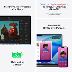 MacBook Pro 16,2", Apple M5 Pro 18jádrové CPU, 20jádrové GPU, 24GB, 1TB SSD – vesmírně černý