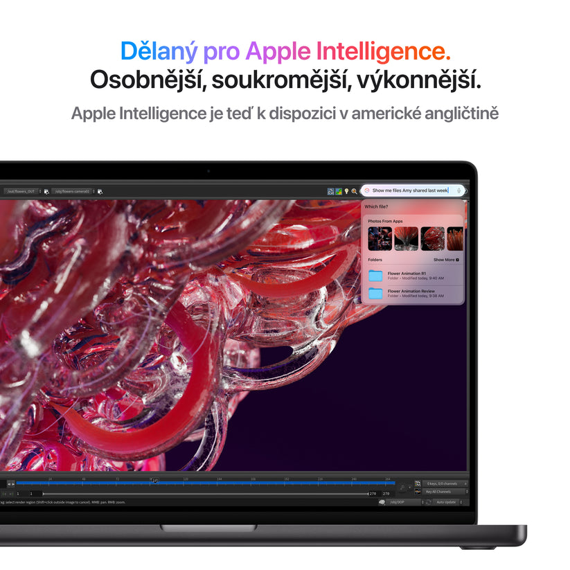 MacBook Pro 16,2", Apple M4 Pro 14jádrové CPU, 20jádrové GPU, 48GB, 512GB SSD, US - vesmírně černý - istyle.work
