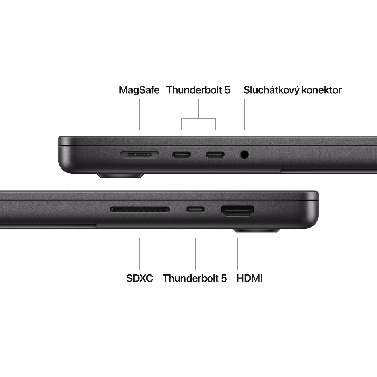 MacBook Pro 16,2", Apple M4 Pro 14jádrové CPU, 20jádrové GPU, 48GB, 512GB SSD, US - vesmírně černý - istyle.work