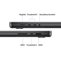 MacBook Pro 16,2", Apple M4 Pro 14jádrové CPU, 20jádrové GPU, 48GB, 512GB SSD, US - vesmírně černý - istyle.work