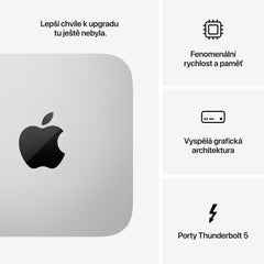 Mac Studio, Apple M4 Max, 14jádrové CPU, 32jádrové GPU, 36GB, 512GB - stříbrný