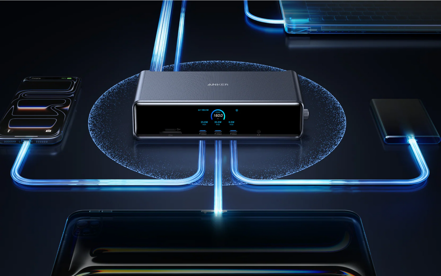 Dokovací stanice 14v1 Anker Nano 140W - šedá