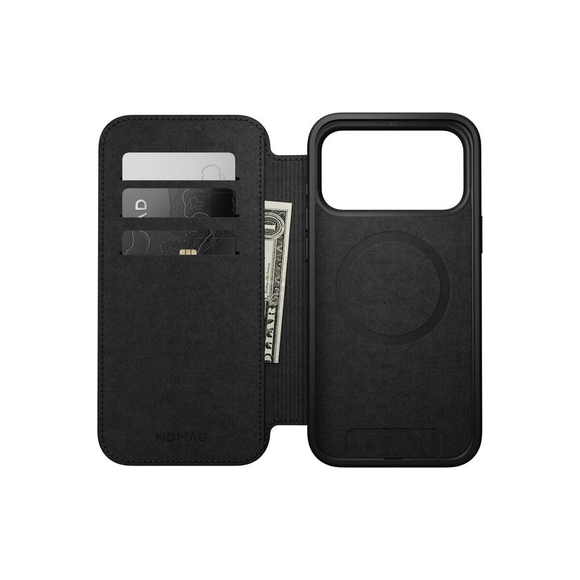 Kryt pro iPhone 17 Pro Max Nomad Modern Leather Folio - hnědý - istyle.work