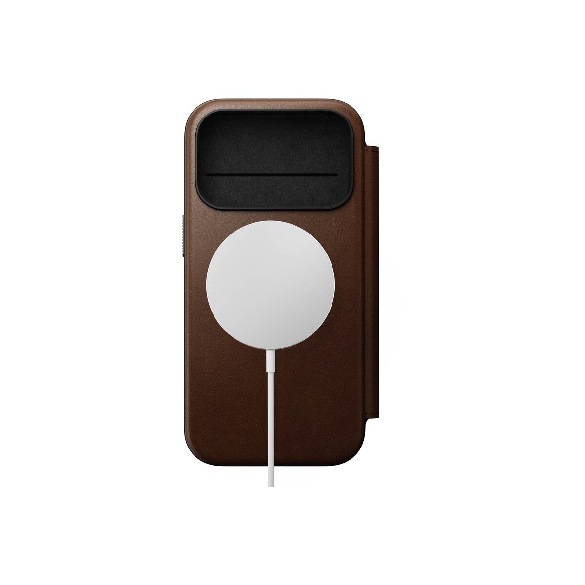 Kryt pro iPhone 17 Pro Nomad Modern Leather Folio - hnědý - istyle.work