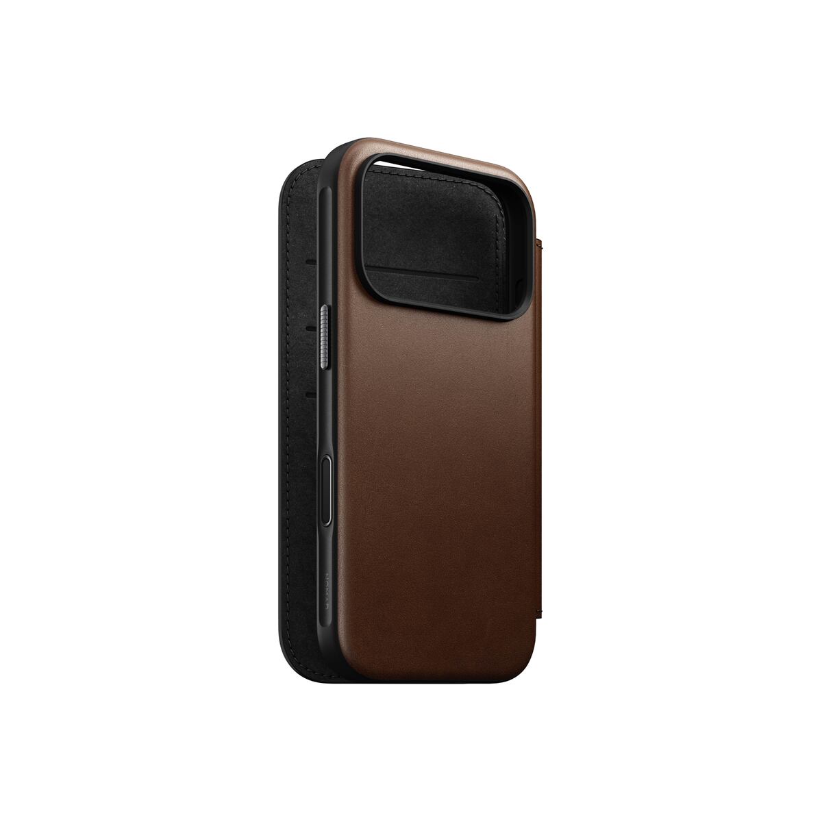 Kryt pro iPhone 17 Pro Nomad Modern Leather Folio - hnědý - istyle.work