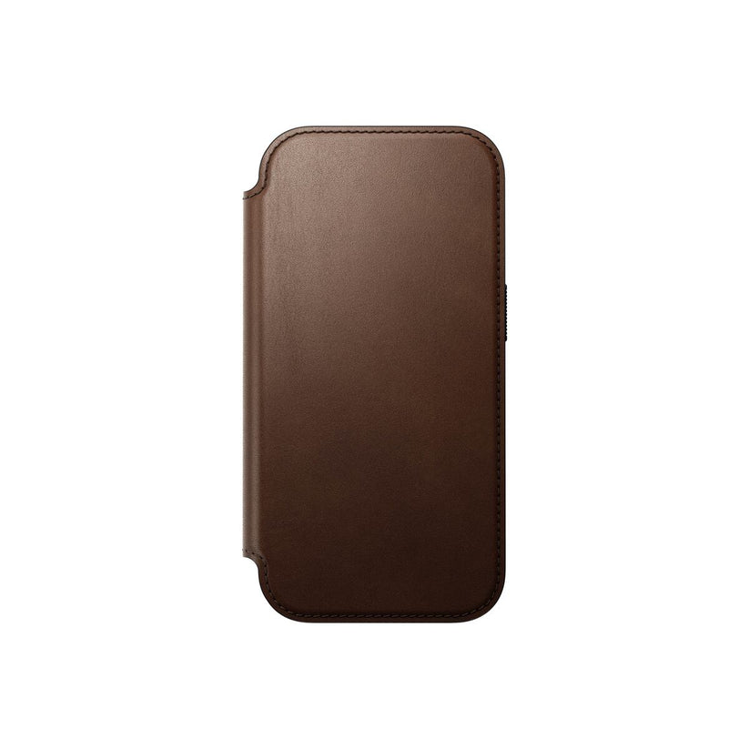 Kryt pro iPhone 17 Pro Nomad Modern Leather Folio - hnědý - istyle.work