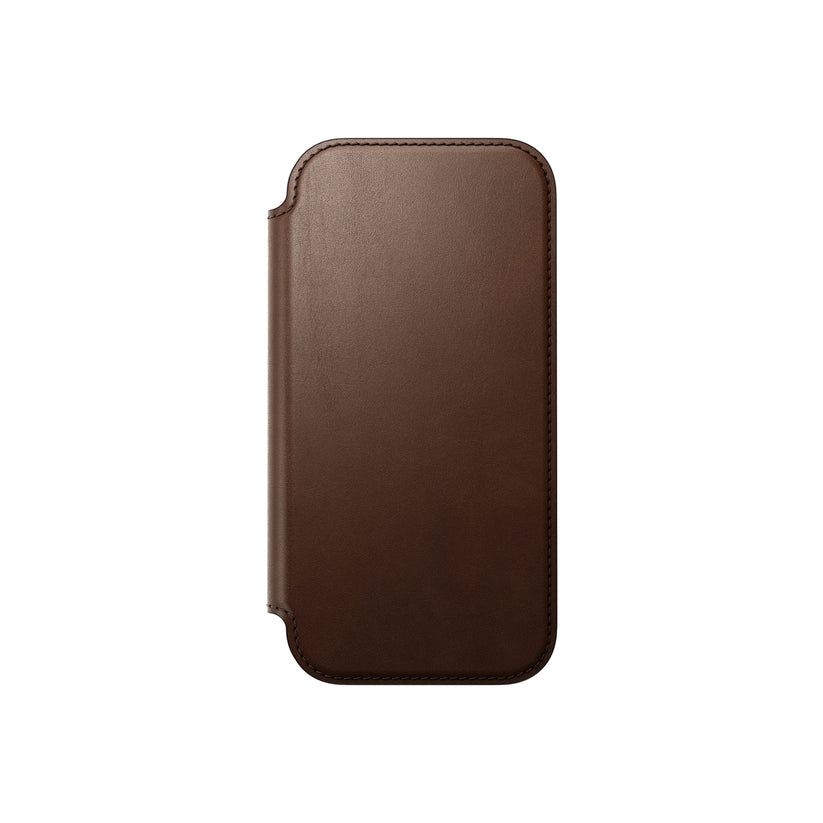Kryt pro iPhone 17 Nomad Modern Leather Folio - hnědý - istyle.work