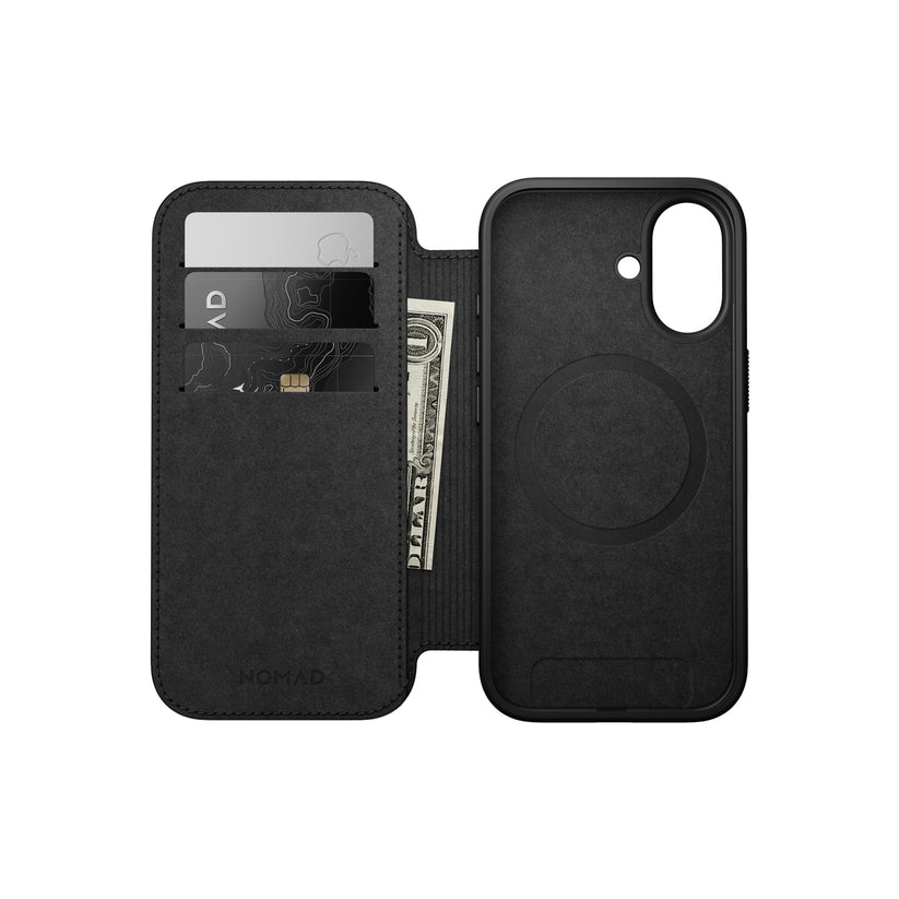 Kryt pro iPhone 17 Nomad Modern Leather Folio - hnědý - istyle.work