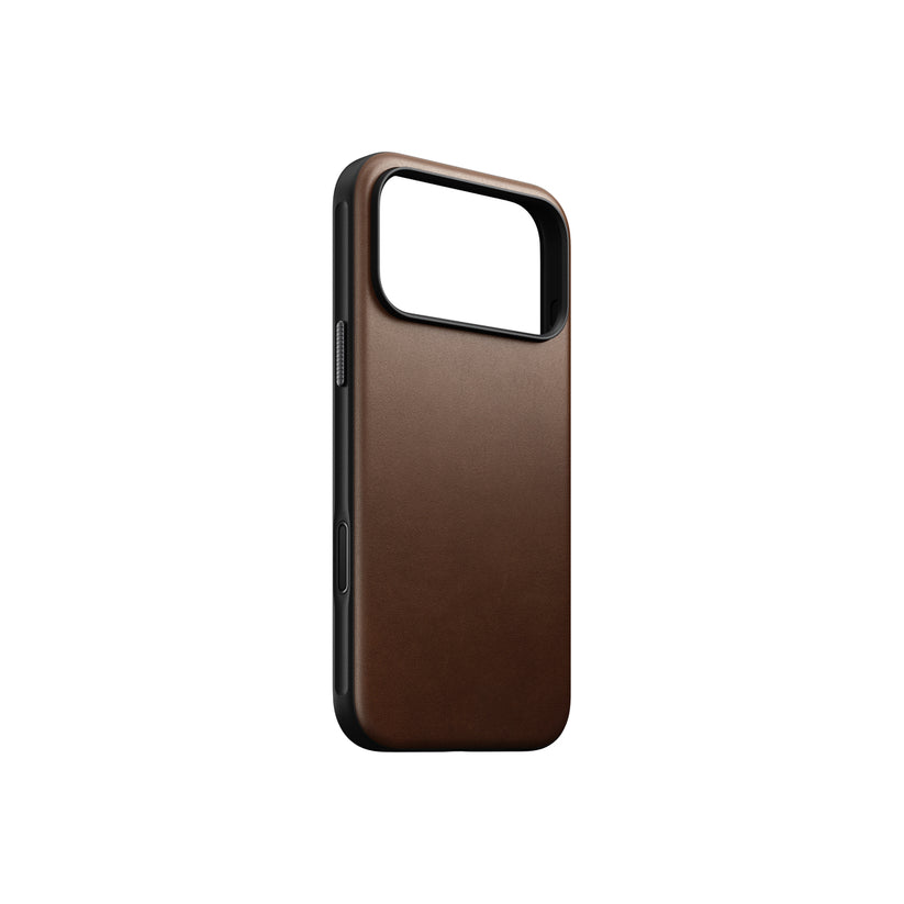 Kryt pro iPhone 17 Pro Max Nomad Modern Leather Case - hnědý - istyle.work