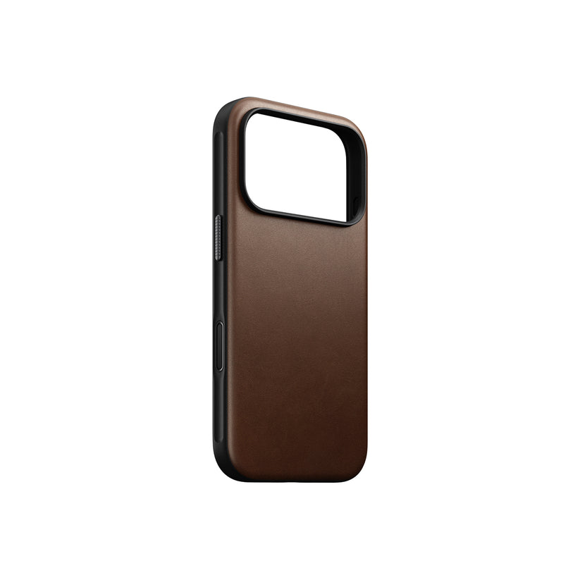 Kryt pro iPhone 17 Pro Nomad Modern Leather Case - hnědý - istyle.work